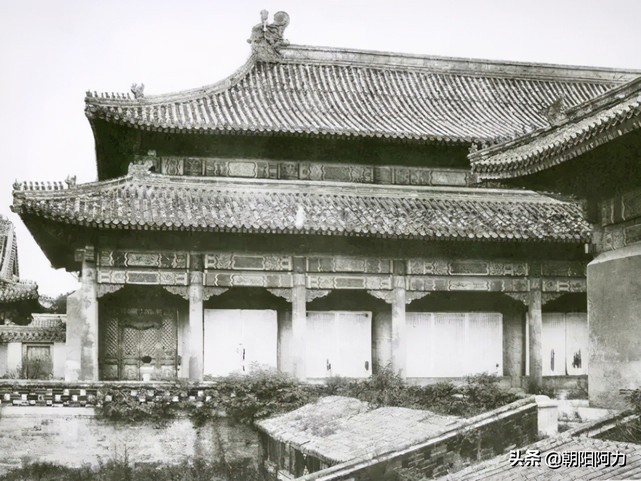 1901年紫禁城老照片：正值慈禧外逃一年，紫禁城内一片荒凉