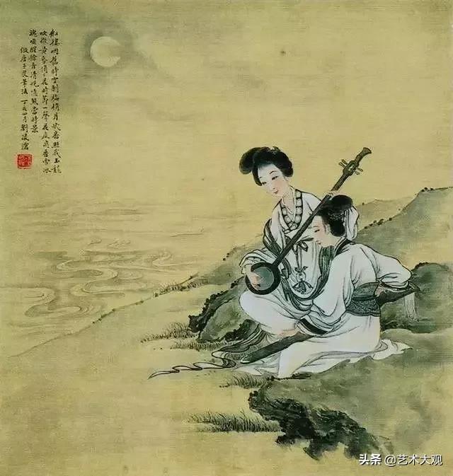 婉约仕女画 | 工笔重彩大师刘凌沧古典诗意人物画欣赏