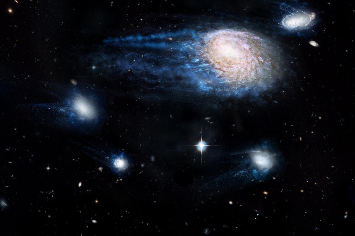 宇宙深处发现巨大管道，正狂吞大量物质，难道宇宙是个活体？