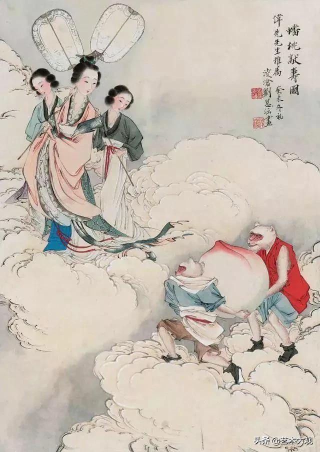 婉约仕女画 | 工笔重彩大师刘凌沧古典诗意人物画欣赏