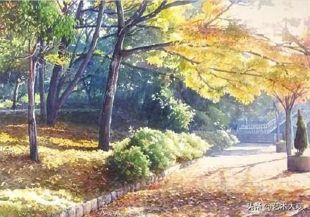 浮光掠影的美感 | 日本画家横冈拓美写实风景水彩画