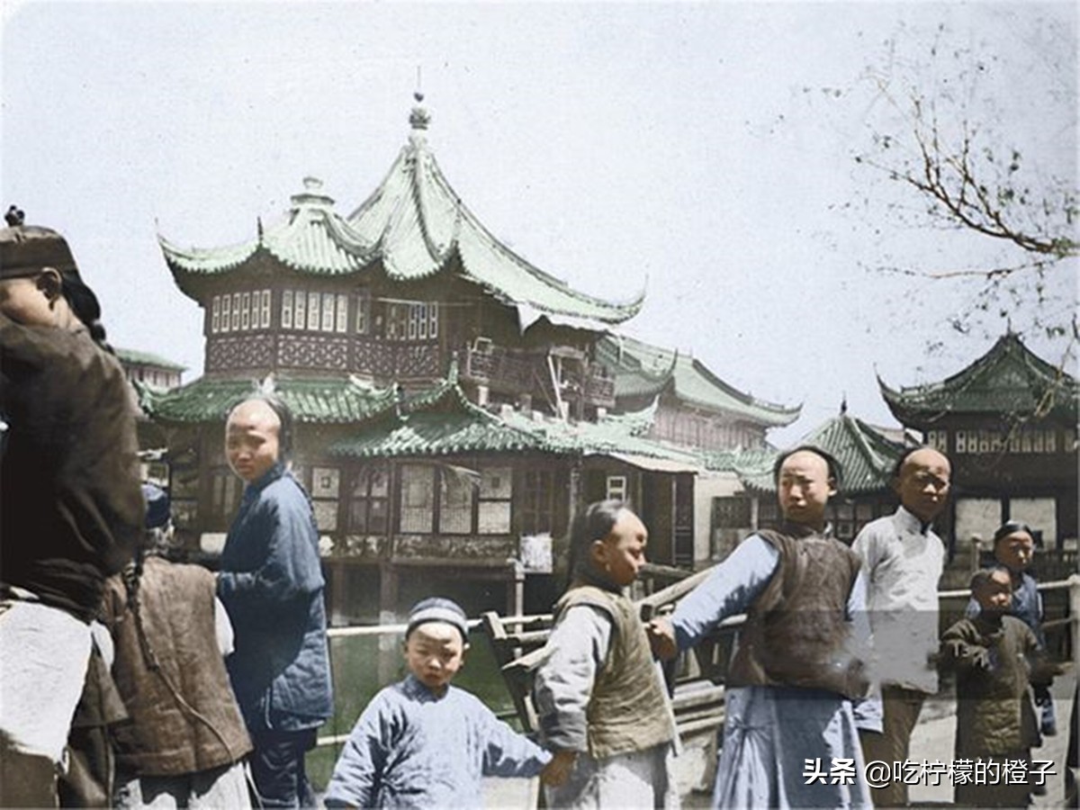 罕见彩照：100年前的大上海，繁华的“十里洋场”