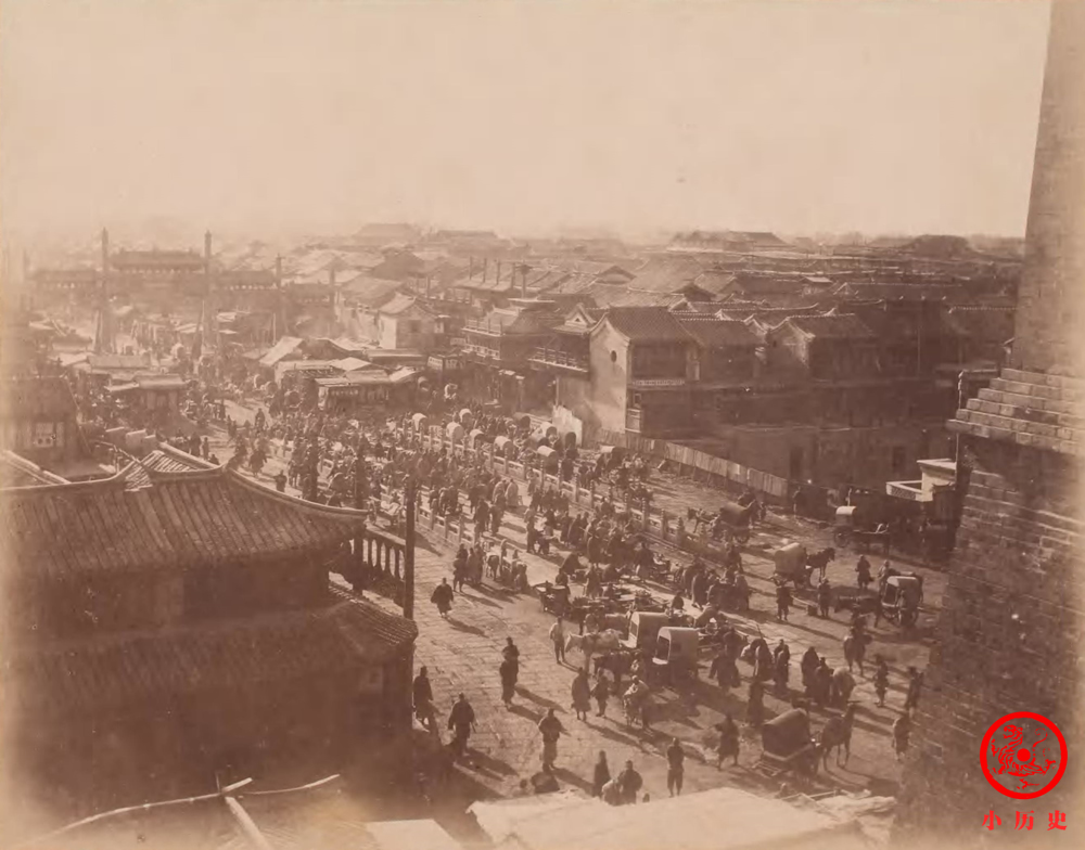 晚清老照片：1898年京城街道都是土路，皇家园林荒芜破败