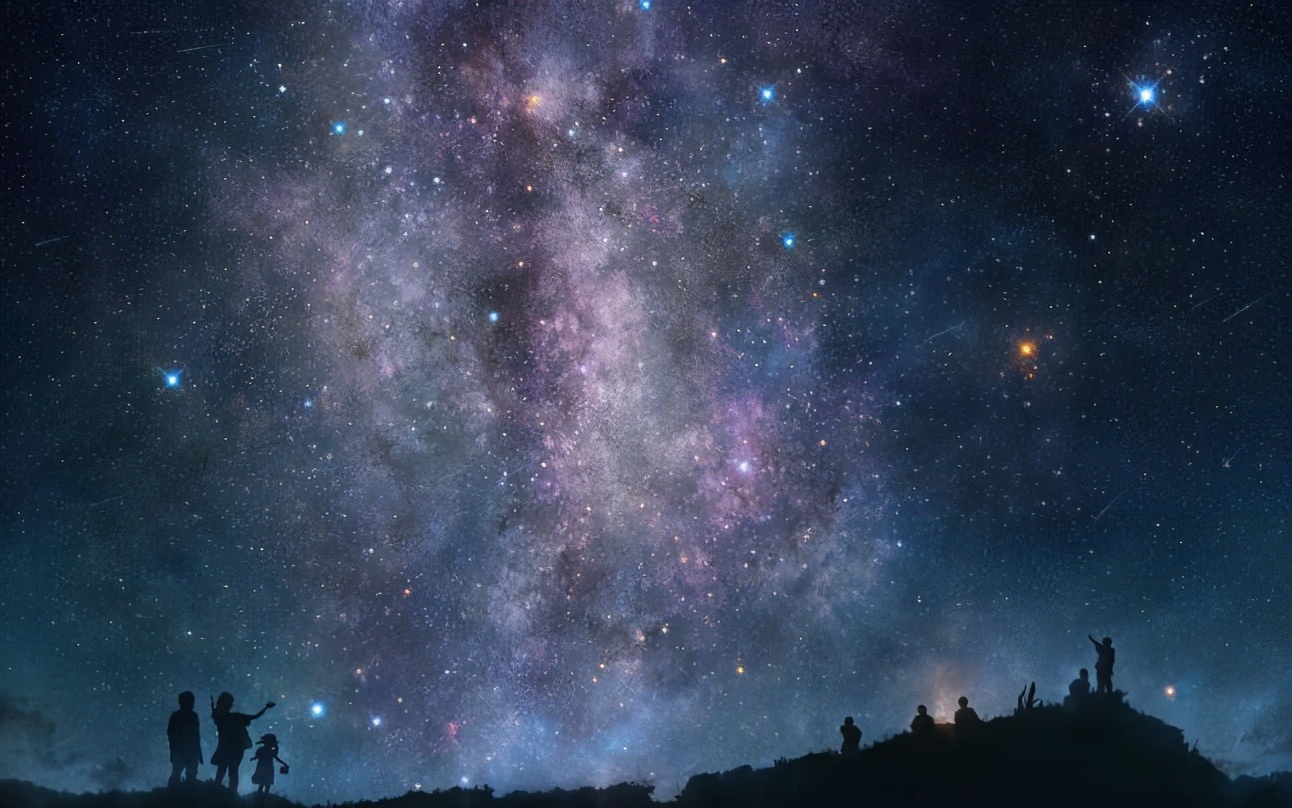 我们在夜空中看到的星星都是些什么天体？它们距离我们有多远？