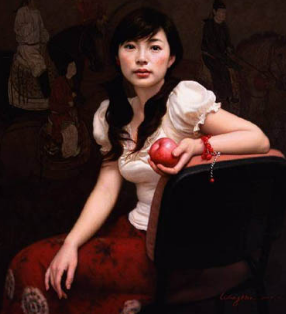 中国写实派画家王嫩人物油画，古典神韵之美！