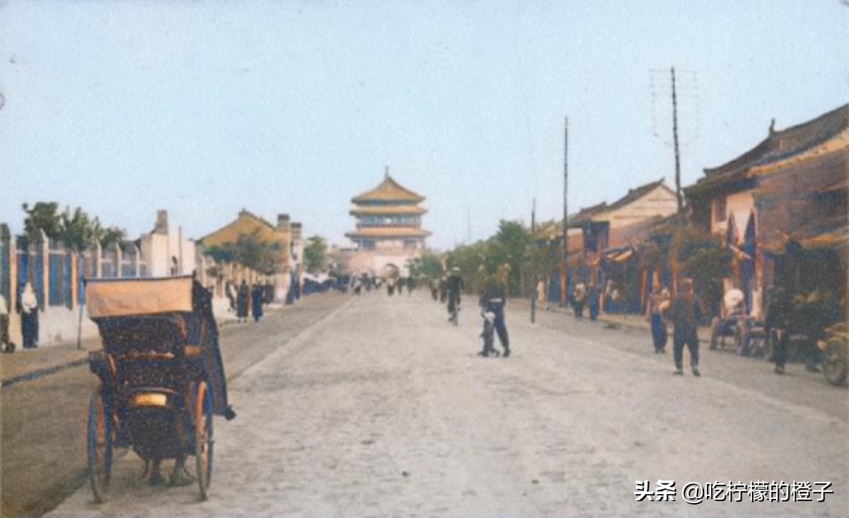 老照片：1933年的西安古城，昔日的盛世大唐的模样依稀可见