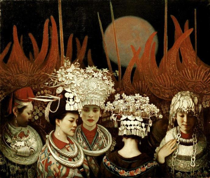 中国写实派画家王嫩人物油画，古典神韵之美！