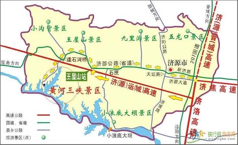 河南省旅游地图，每个地区都有哈，抓紧时间来收藏