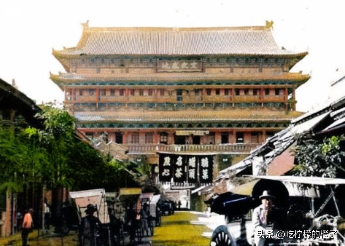 老照片：1933年的西安古城，昔日的盛世大唐的模样依稀可见