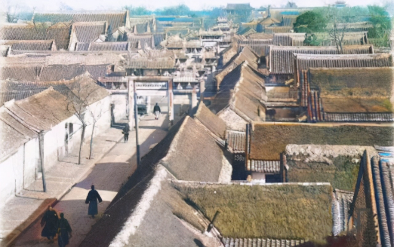 山东老照片：1930年历史情景，看下那时的农村怎么样