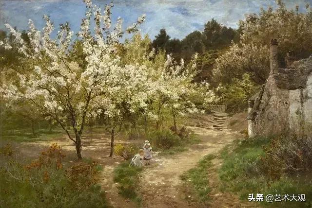 英国画家克莱顿·亚当斯风景油画作品欣赏