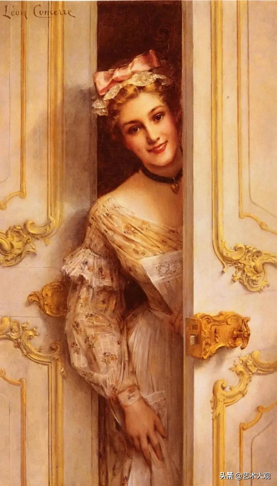 绝世佳人 | 十九世纪法国学院派画家莱昂人物油画作品欣赏