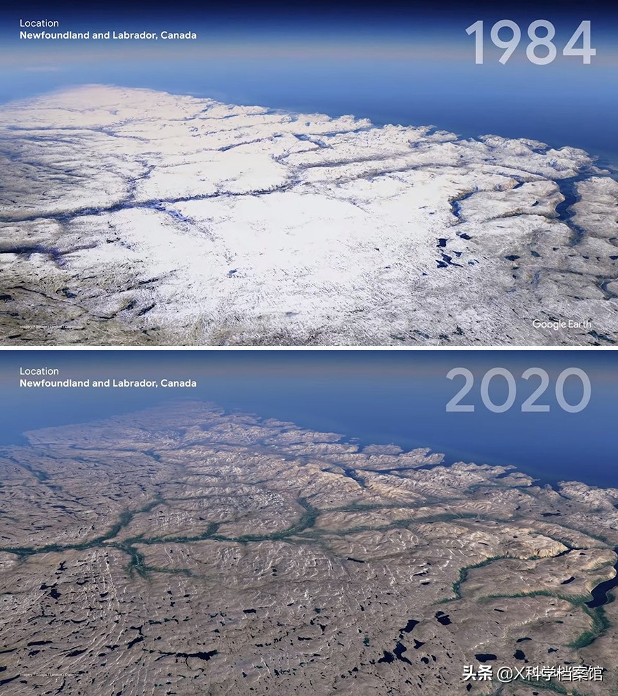 全球气候反常，40年间地球对比照，展现地球被破坏触目惊心的画面