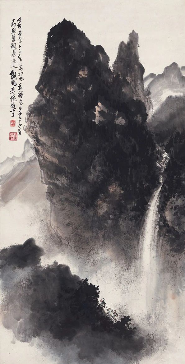 坚持中西结合，重视写生，融合中国传统绘画章法形成“黎家山水”