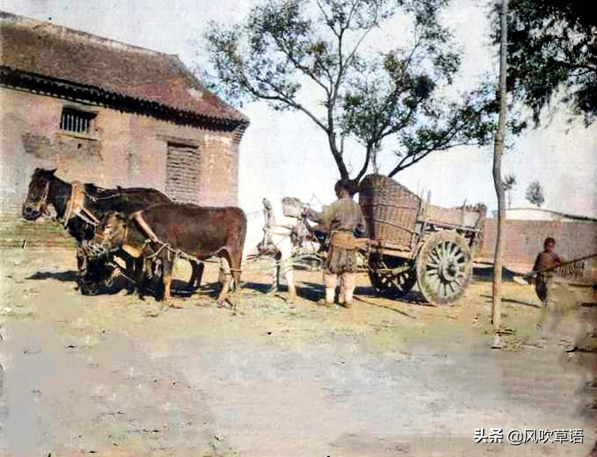 1908年的彰德府（今安阳）乡村，老人骑马出行，小伙阻止洋人照相