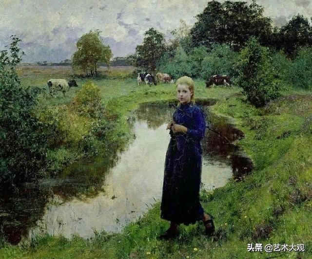 乡村生活 | 比利时画家埃瓦里斯特田园油画作品欣赏