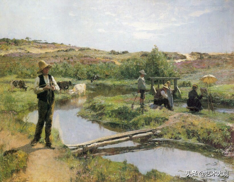 乡村生活 | 比利时画家埃瓦里斯特田园油画作品欣赏
