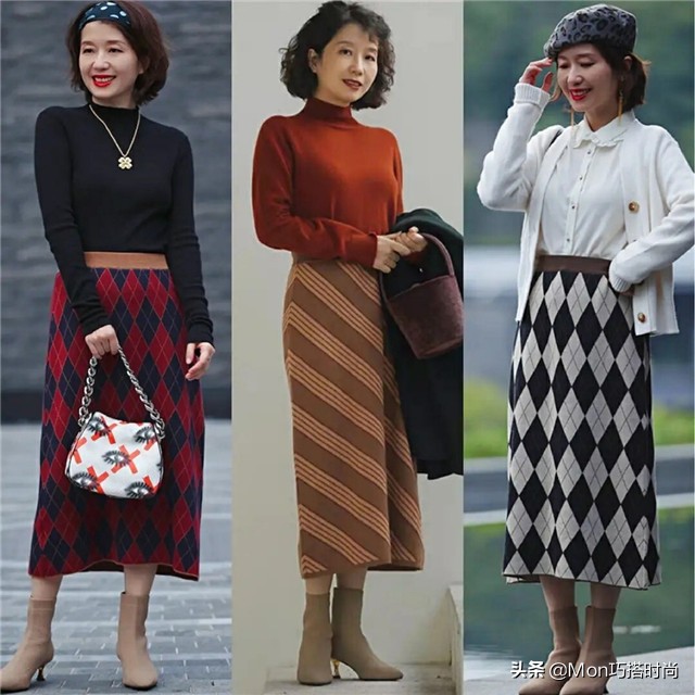40岁女人裙子别穿太短，今年流行这3款半身长裙，时髦减龄又洋气