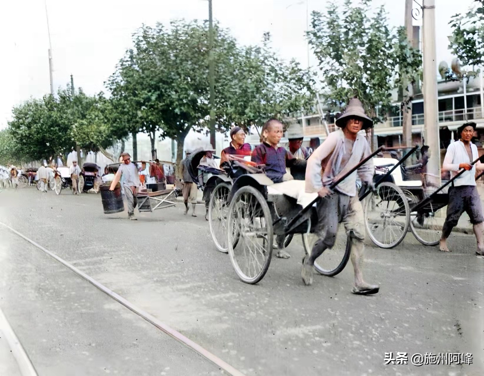 老照片：民国初年在上海拍摄的照片，这才是真正的大上海