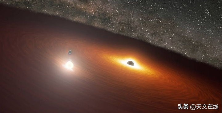 在遥远的星系中心，一个黑洞正在慢慢消耗围绕它旋转的气体盘-爱读书
