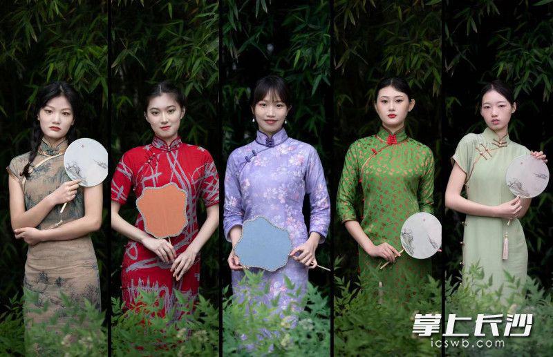 漂亮！湖南一群女大学生设计百余款新国风旗袍