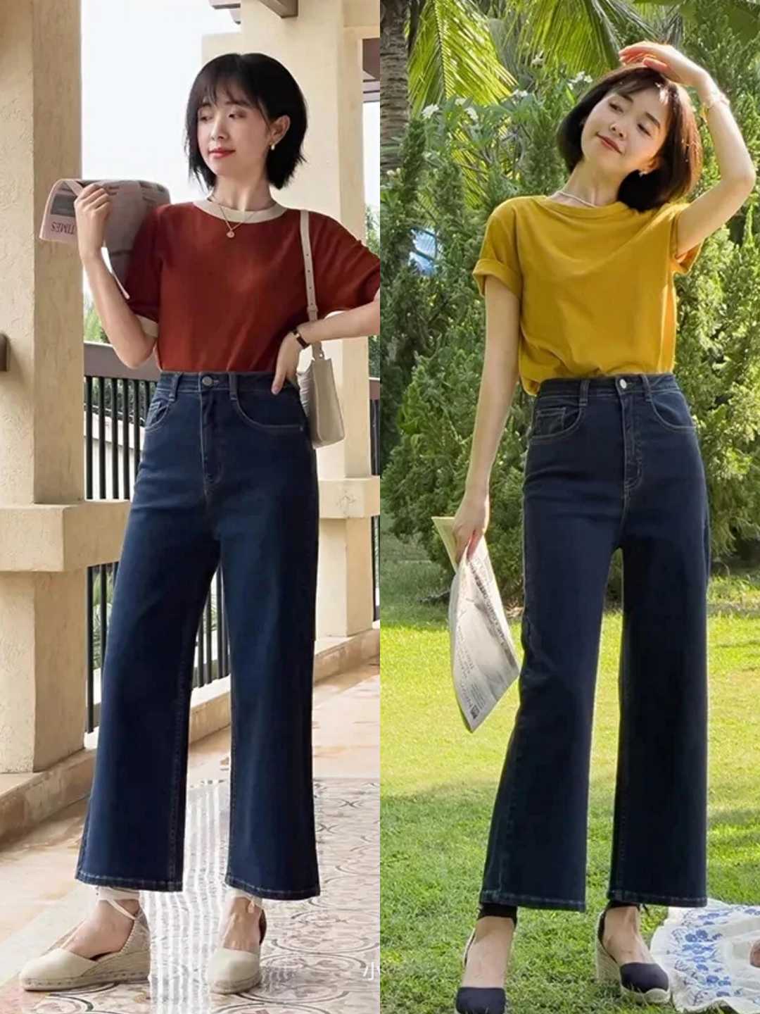 今夏的“裤子流行这两种长度”，小个子高个子都可以安排，太时髦