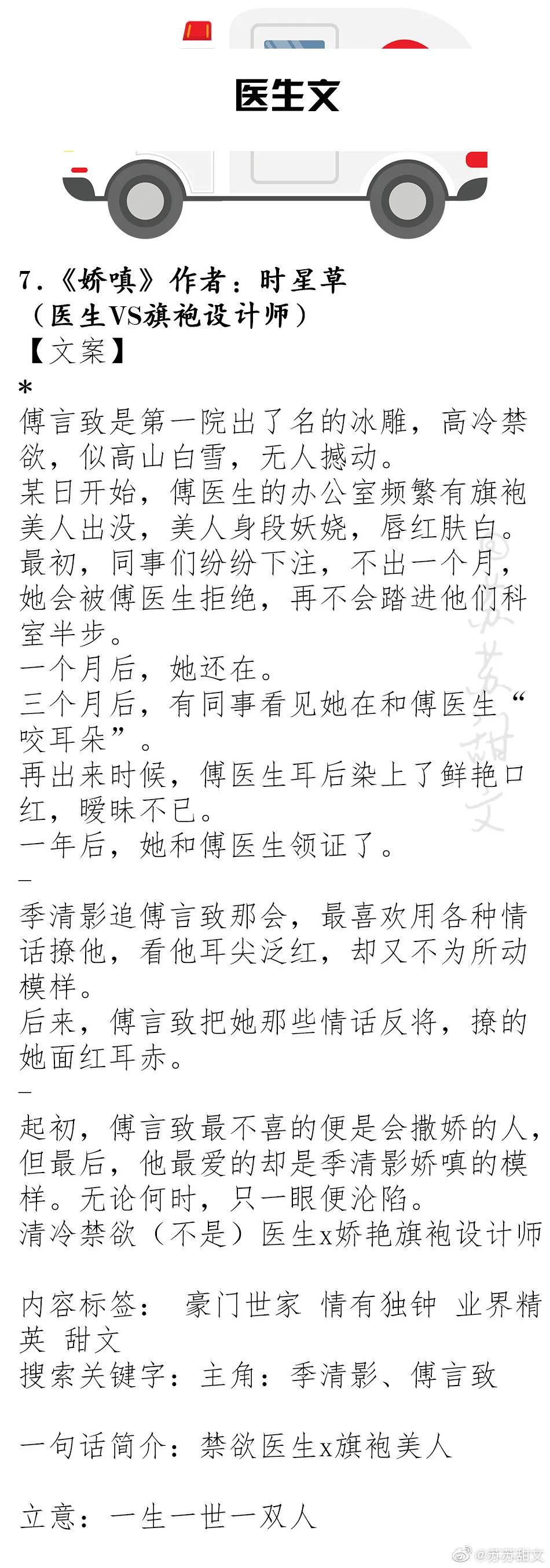 精选！高质量医生文系列，《你是我的小确幸》《他站在时光深处》