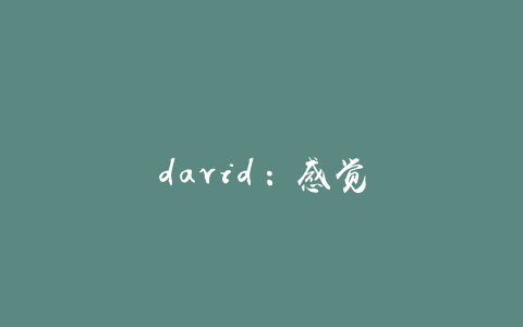 david：感觉