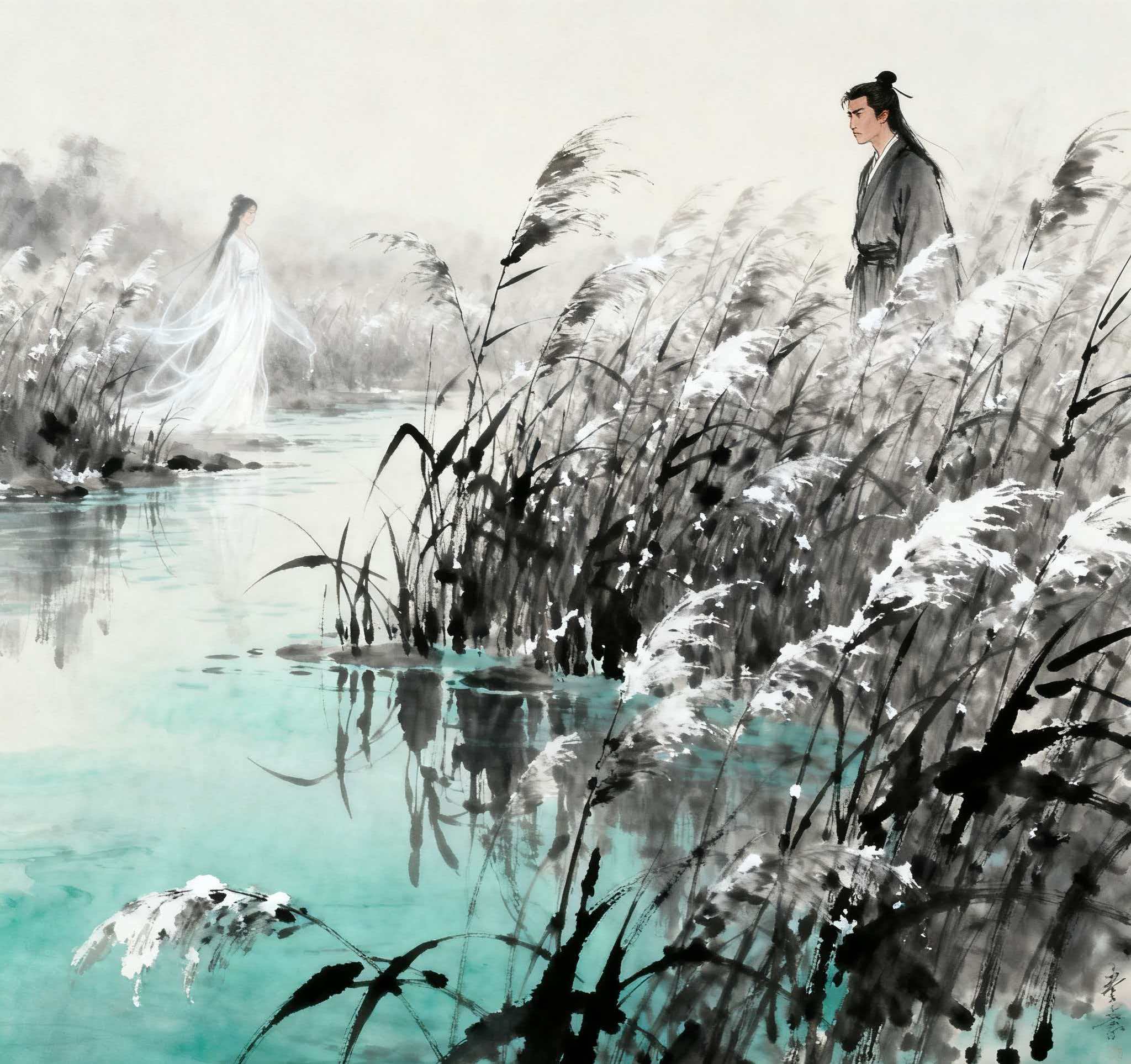 《秦风·蒹葭》:在水一方的怅惘,穿越千年的诗意