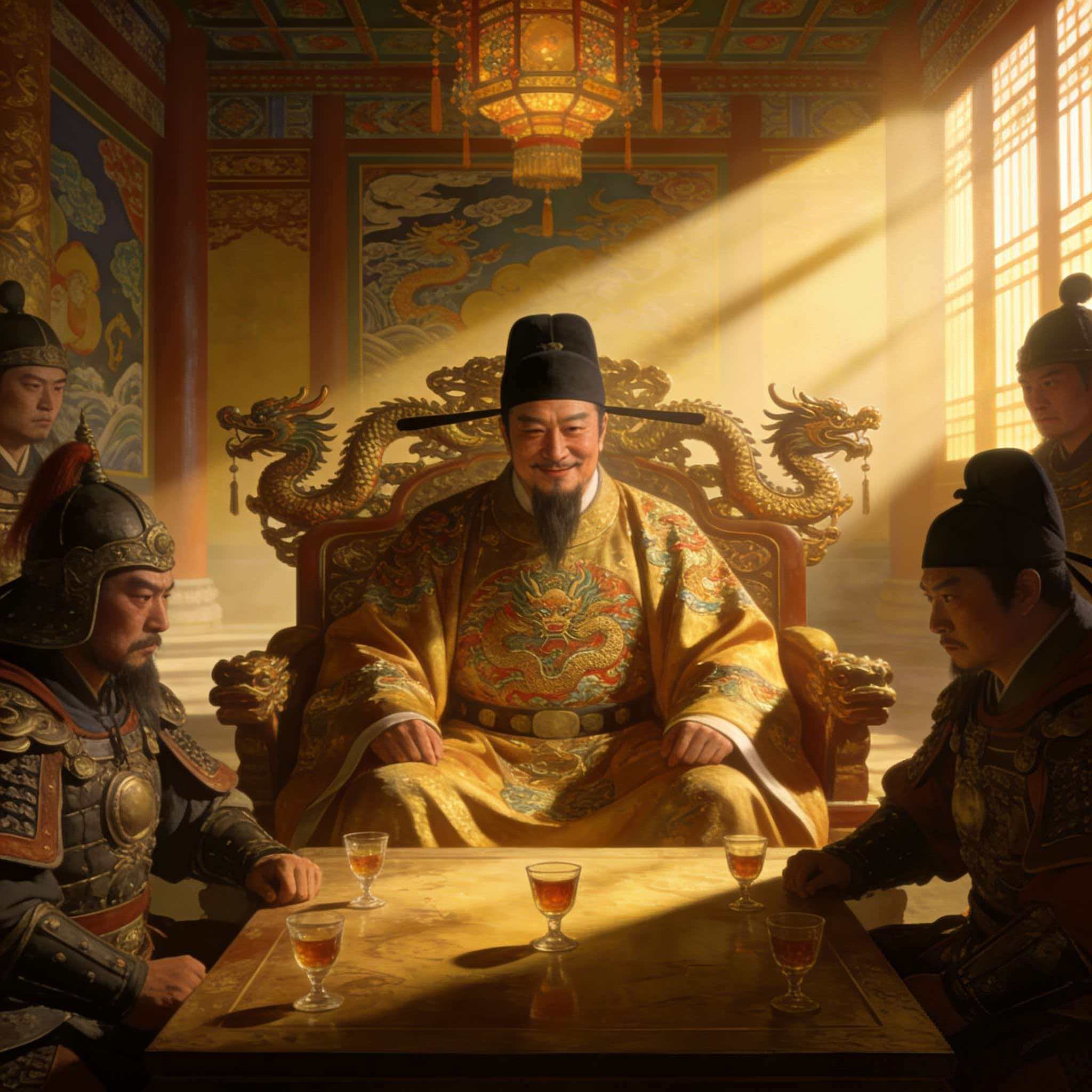 杯酒之间定乾坤：赵匡胤杯酒释兵权的智慧与隐患